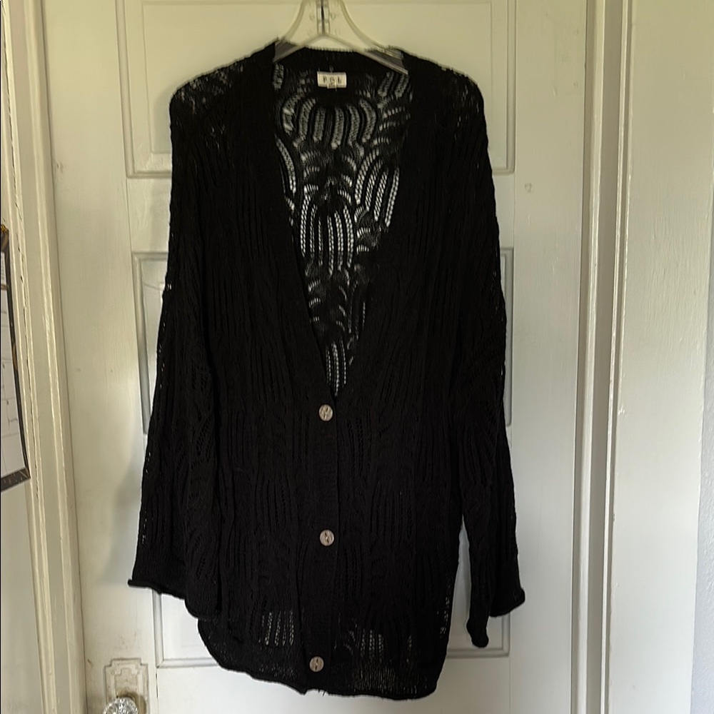 POL Knit Cardigan with Button Closure